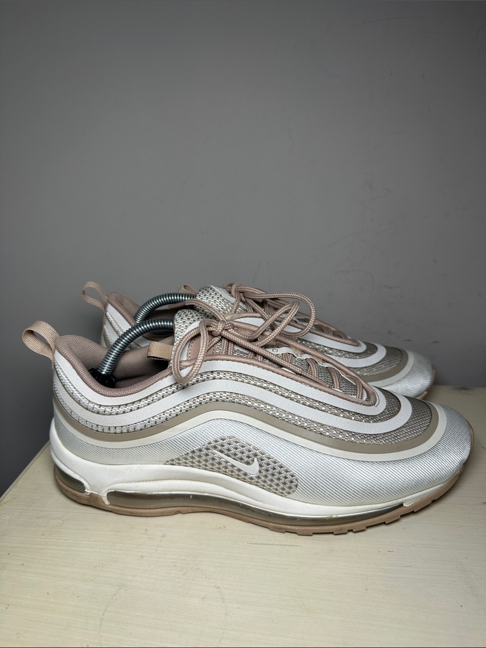 Nike Air Max 97 Ultra Sand Stone in White and tan sneakers